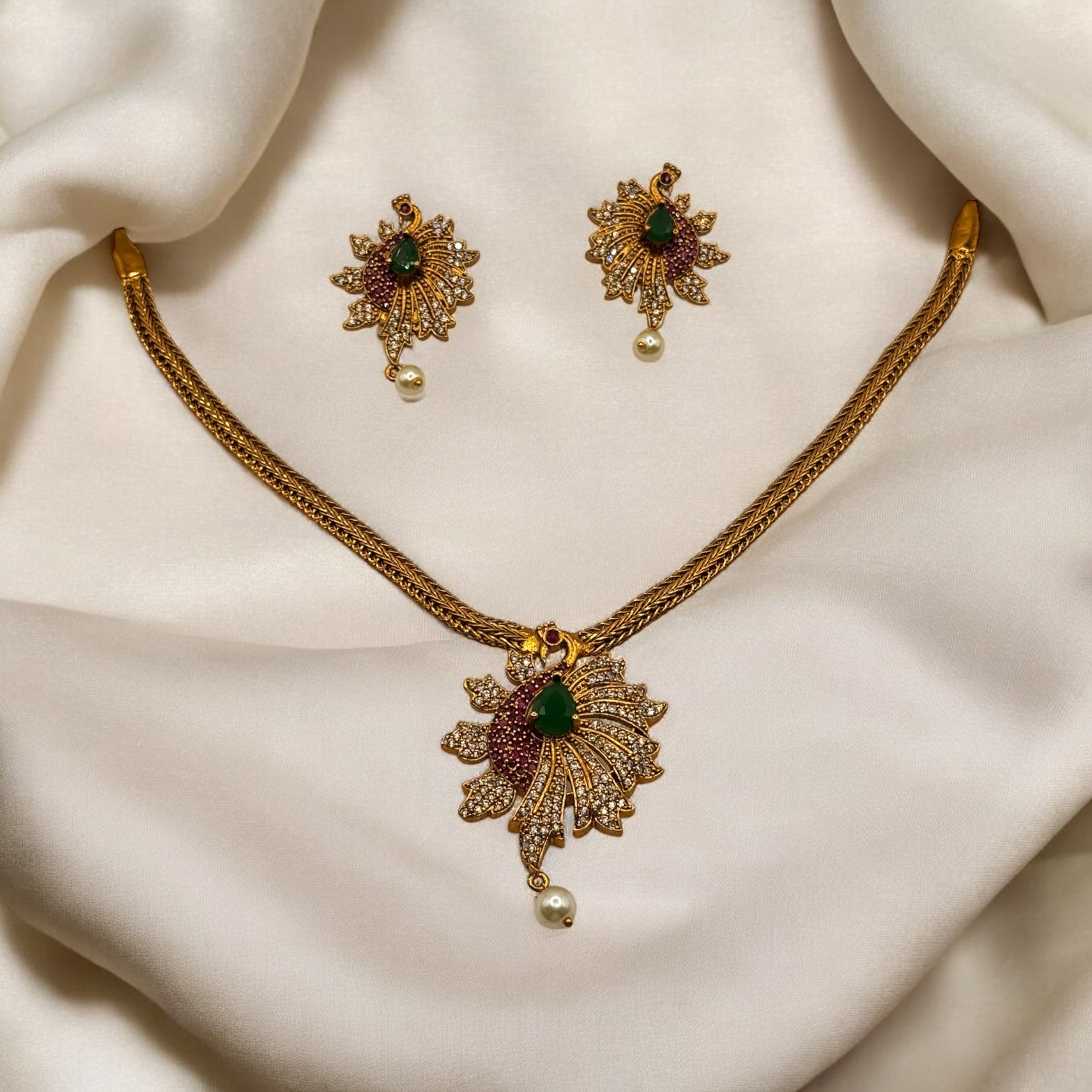 Peacock Radiance Necklace