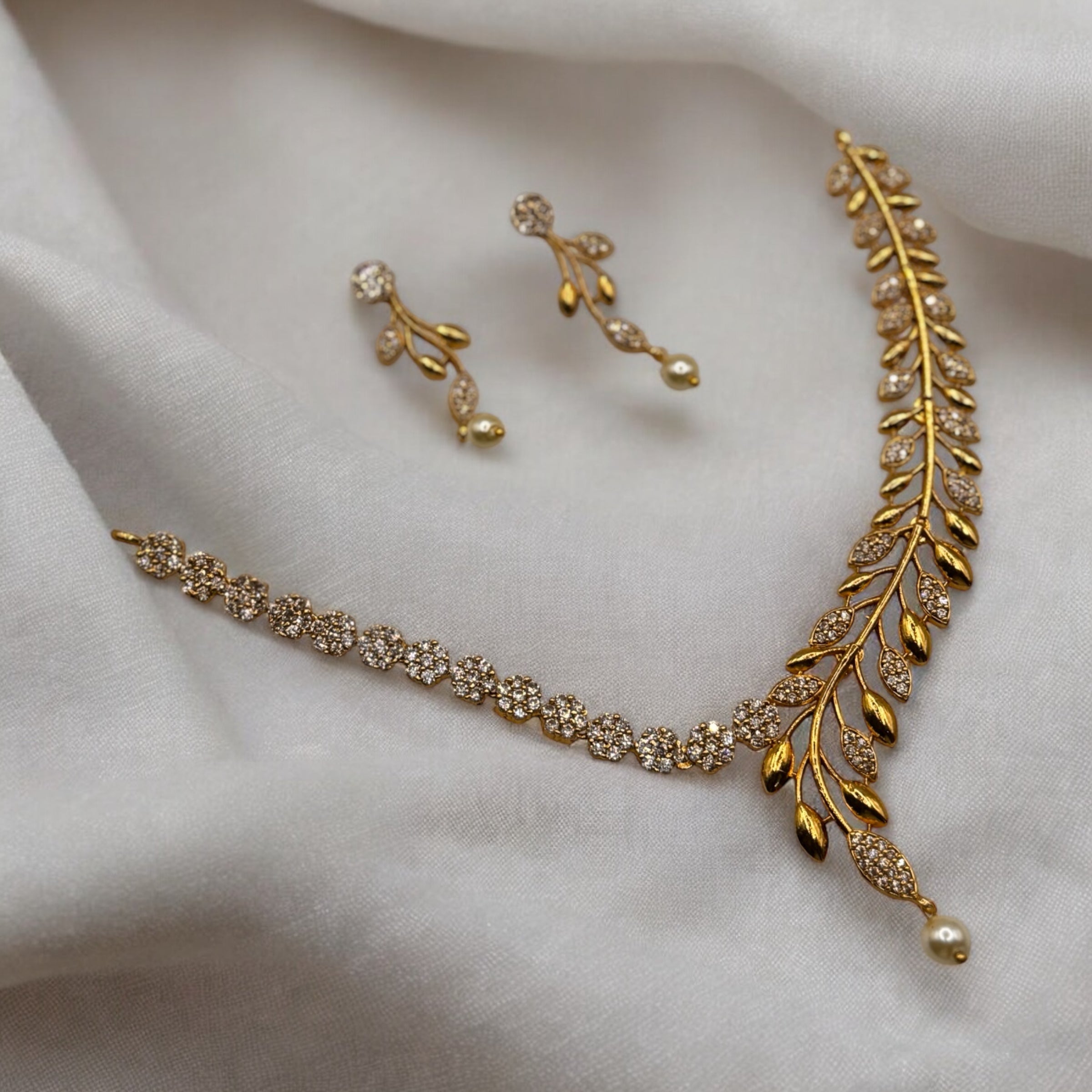 Gold Petal Necklace