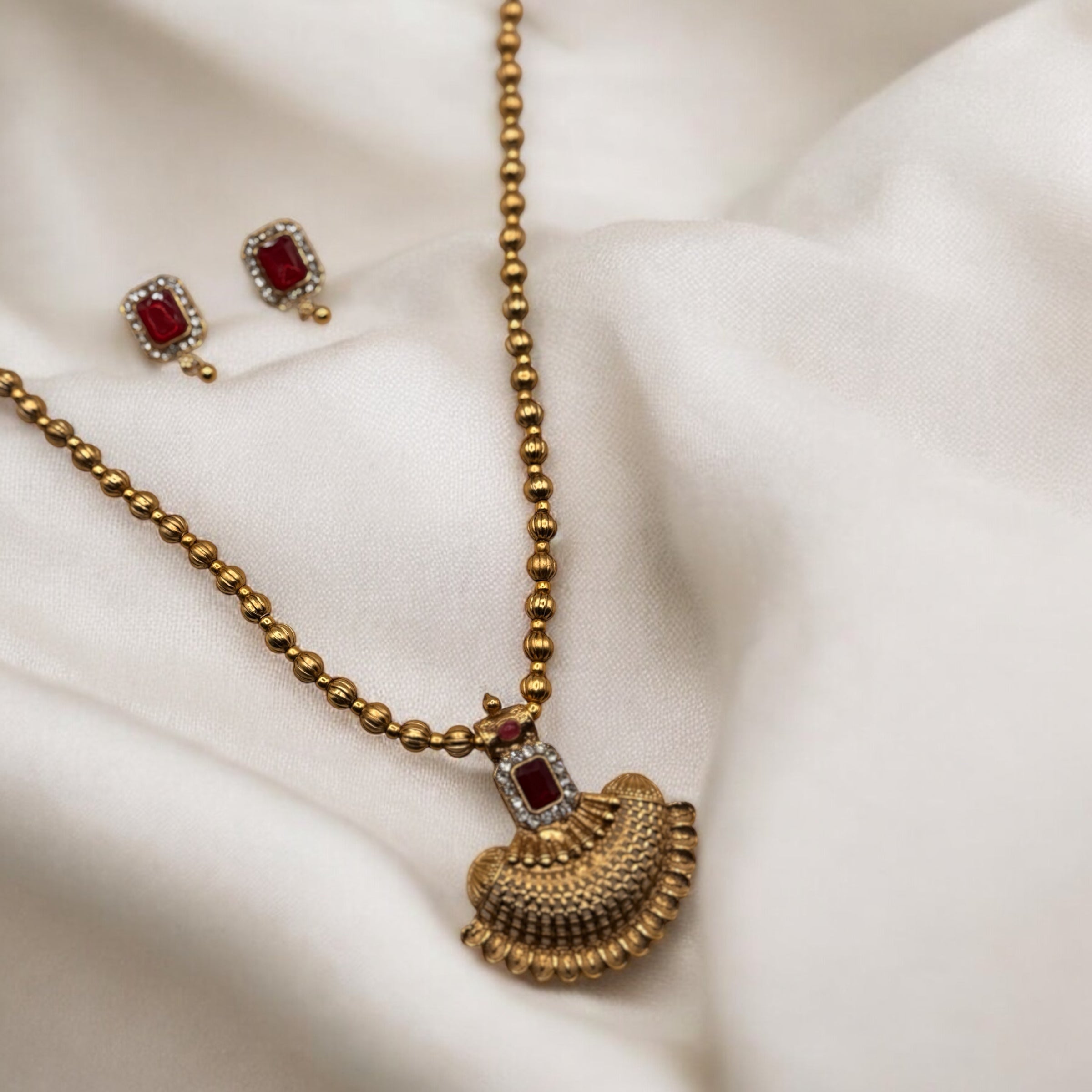 Ruby Chaand Necklace