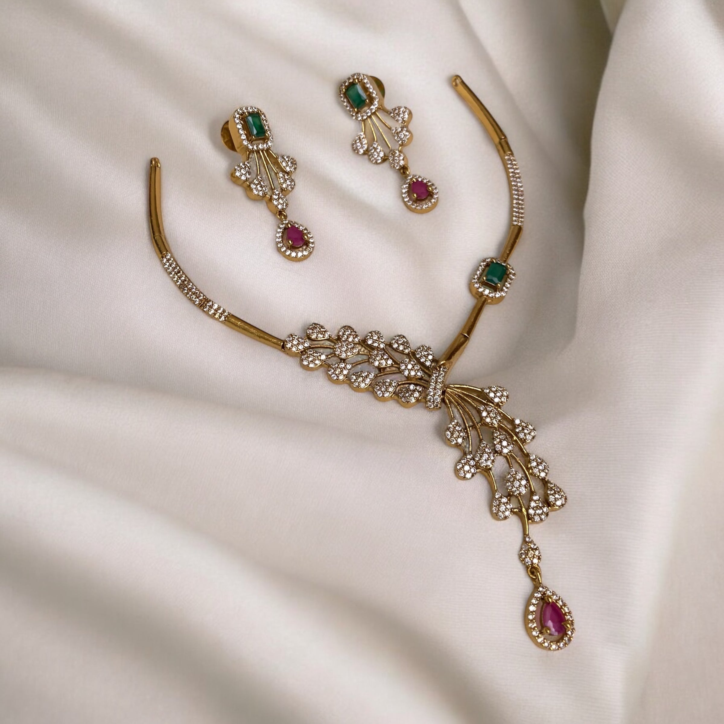 Multicolour Peacock Choker