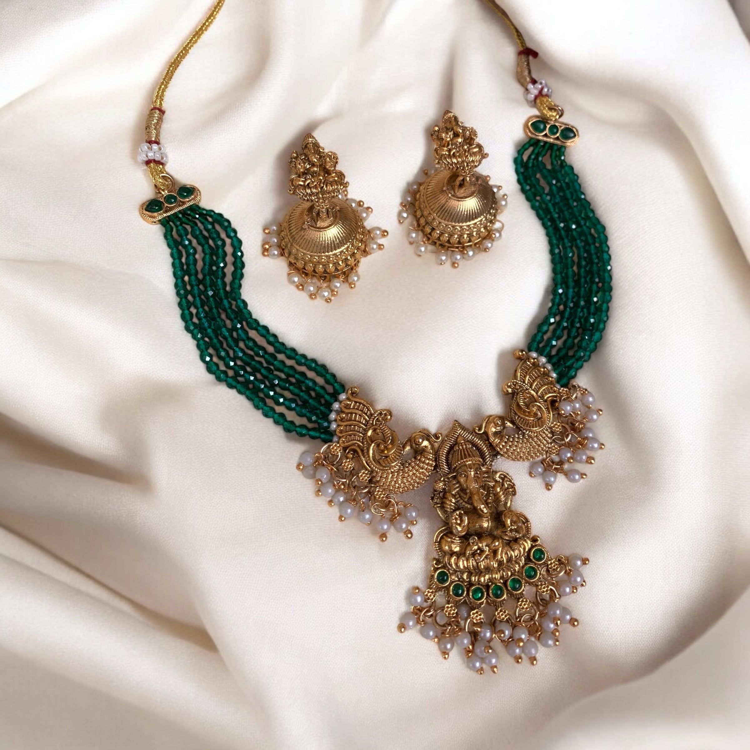 Beaded Ganpati Necklace