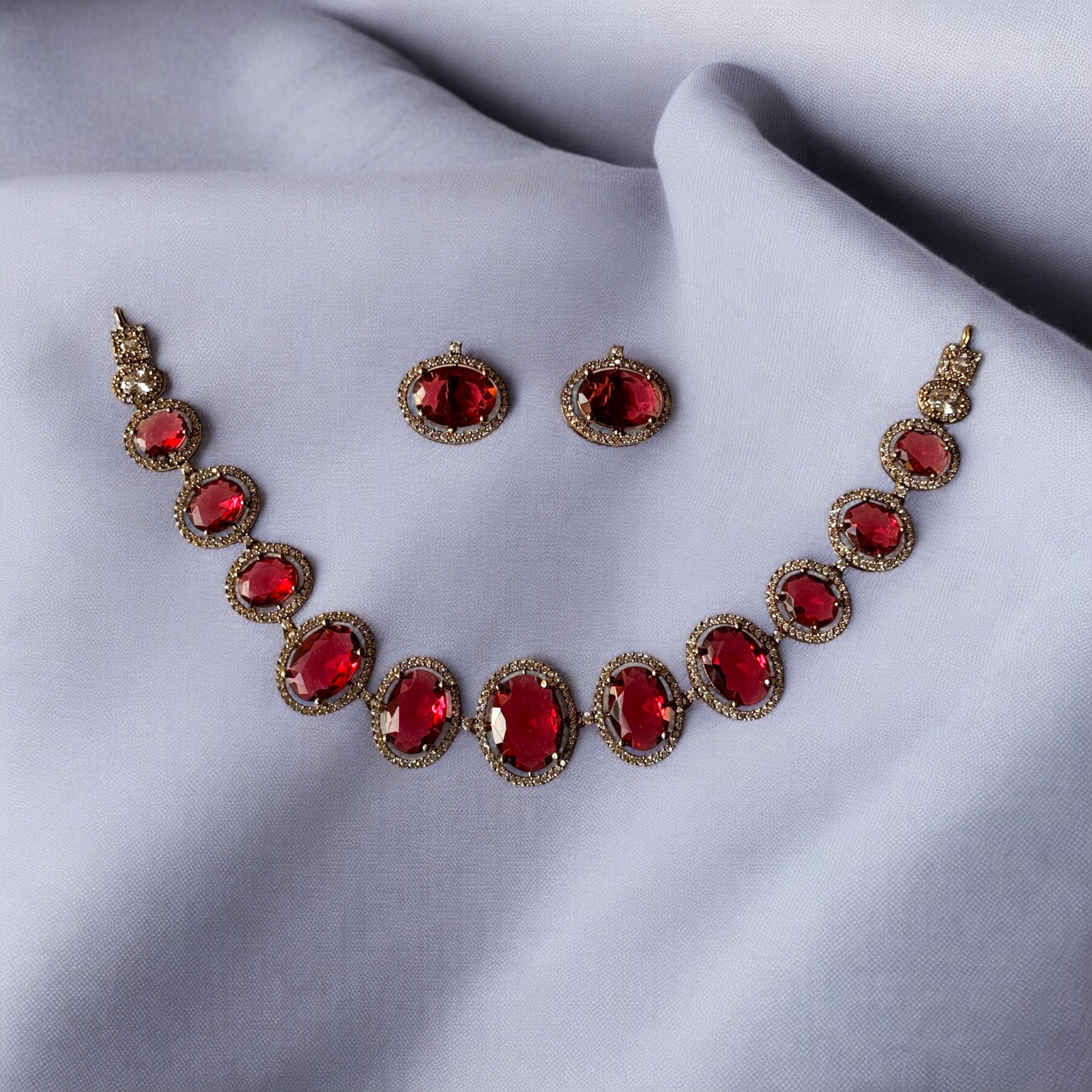 Victorian Red Necklace