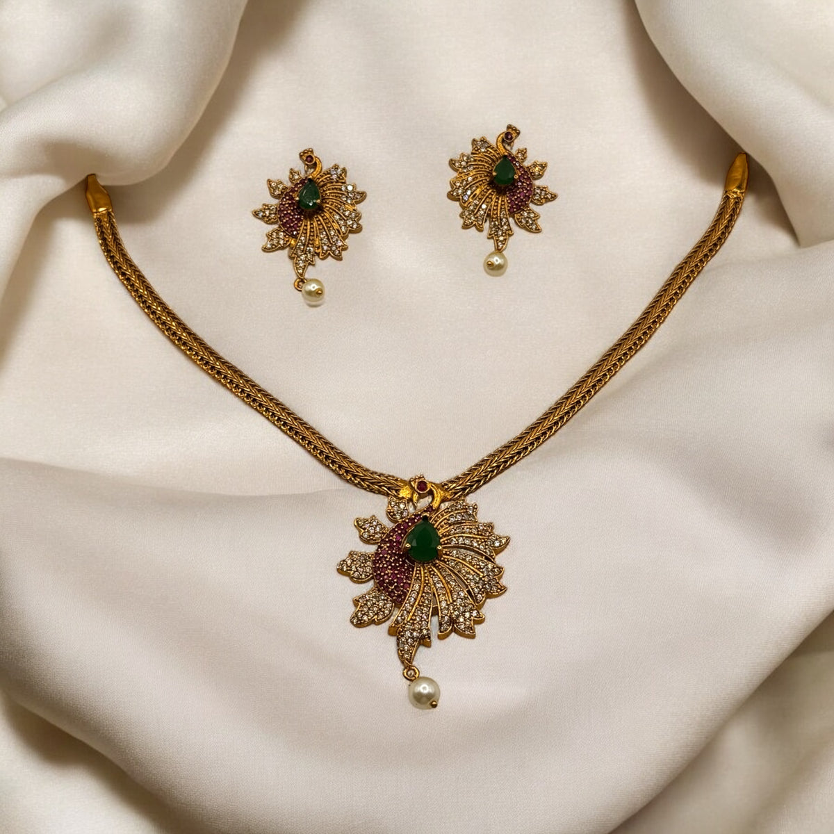 Peacock Radiance Necklace