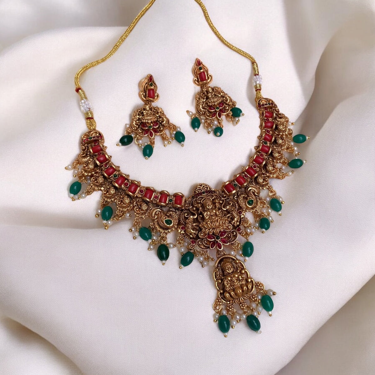 Coral Laxmi Necklace
