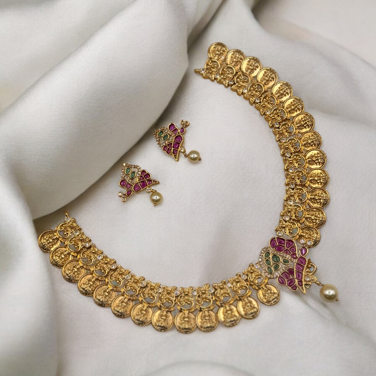 Kundan Coin Necklace