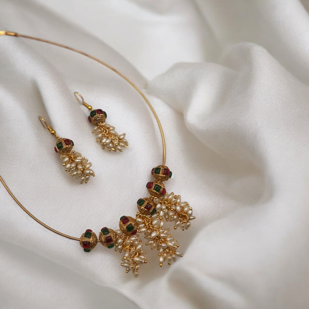 Pearl Blossom Ensemble Necklace