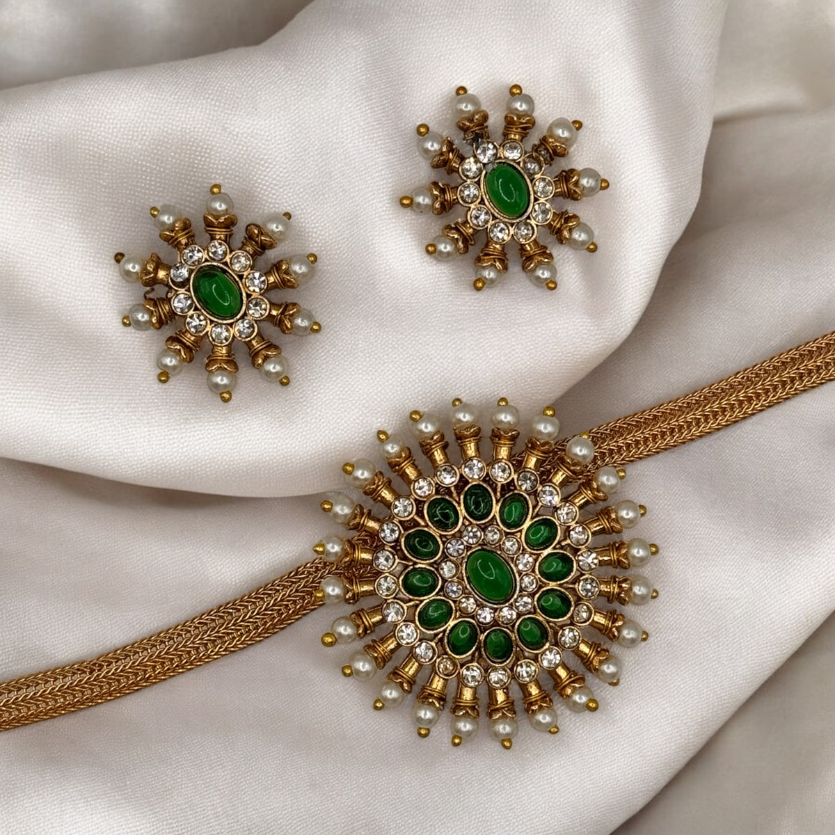 Multi Stone Choker Set