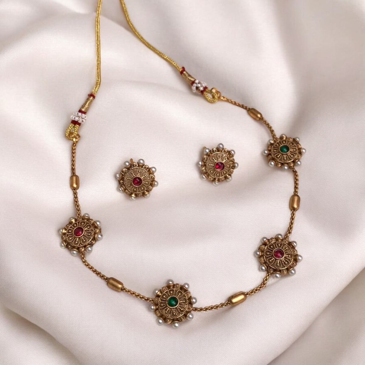 Pushpita Gold Necklace