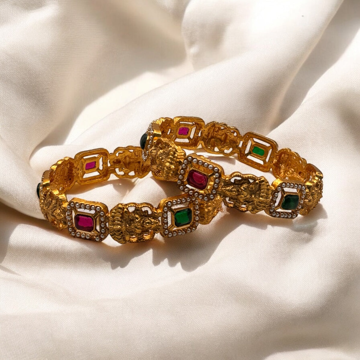 Golden Stud Bangles