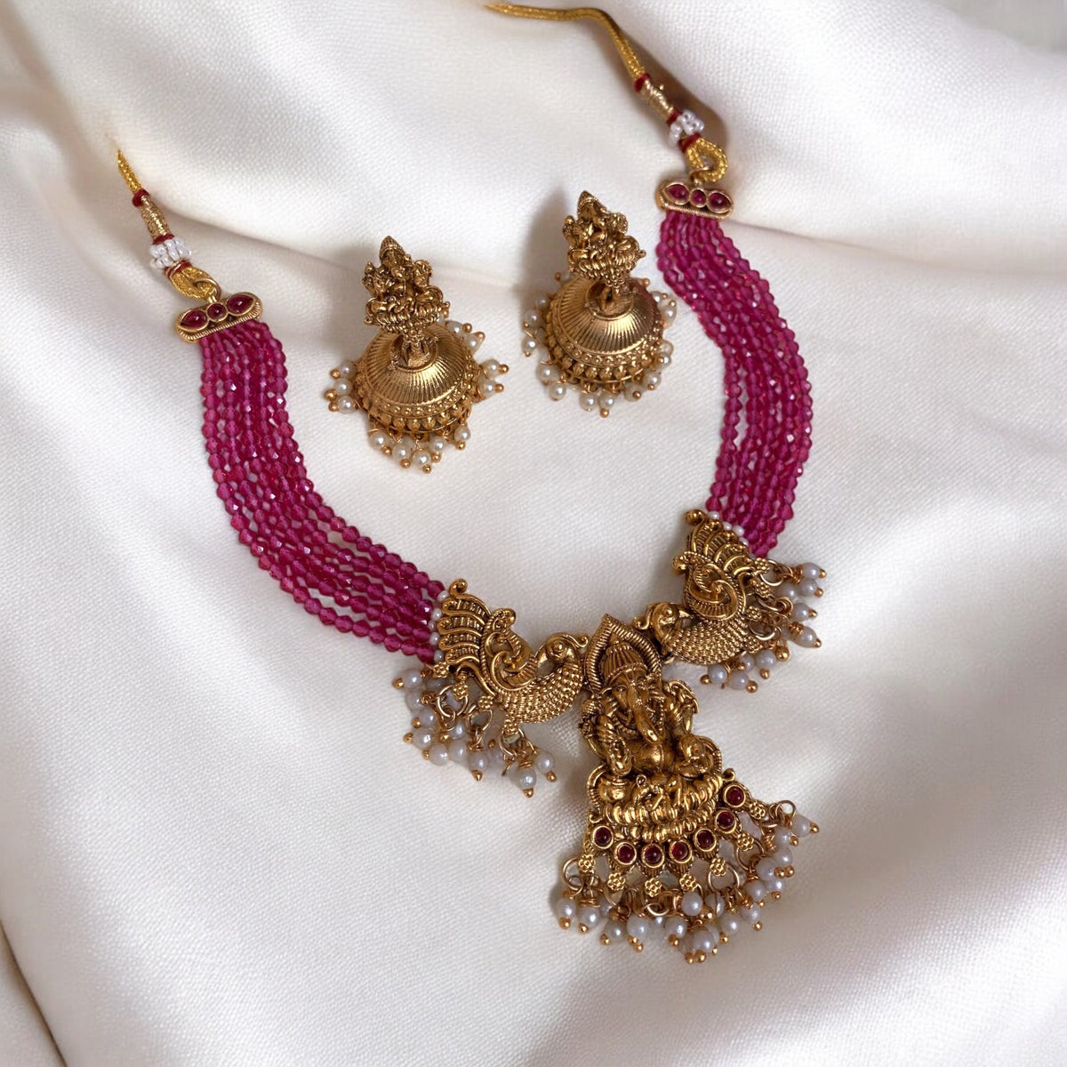 Beaded Ganpati Necklace