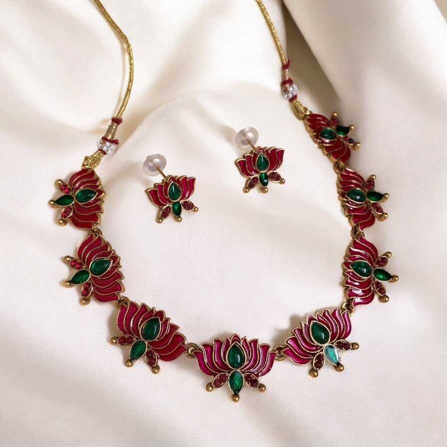 Elegant Lotus Necklace