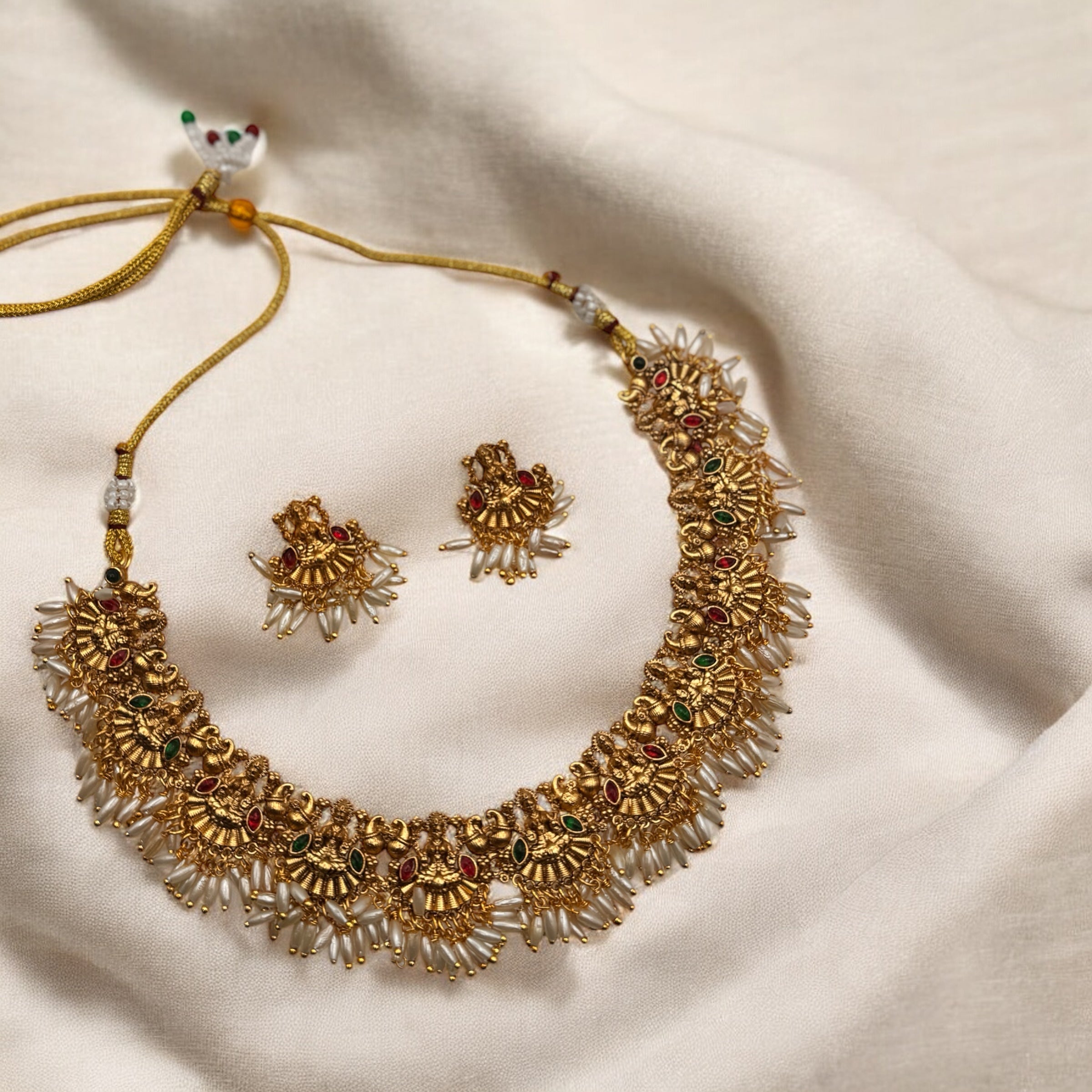Lakshmi Pearl Necklace