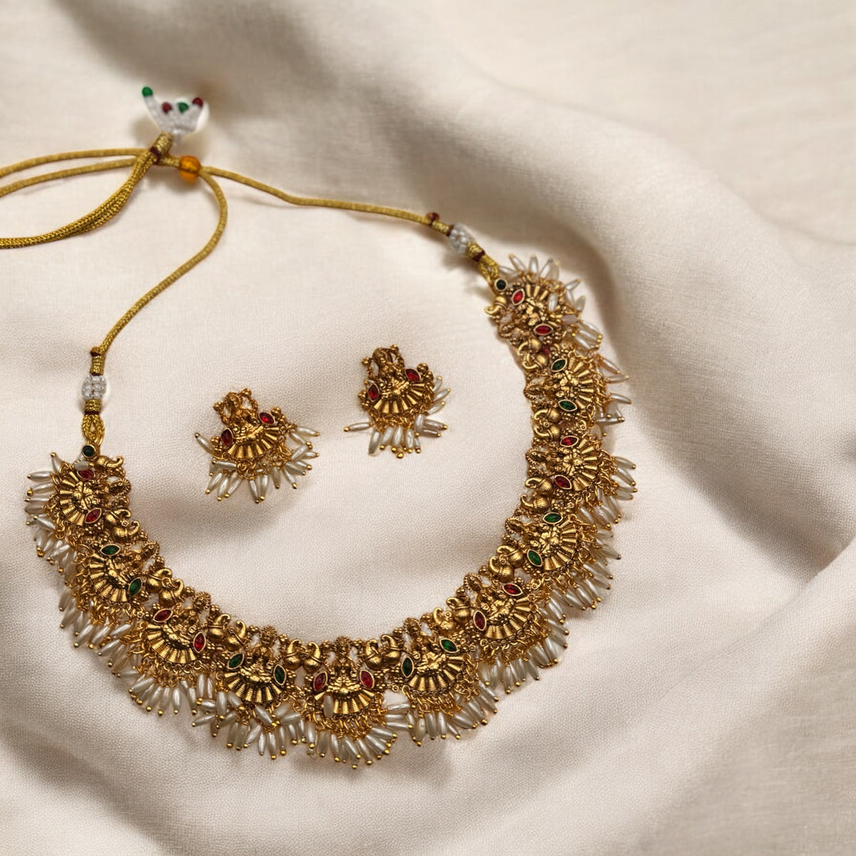 Lakshmi Pearl Necklace