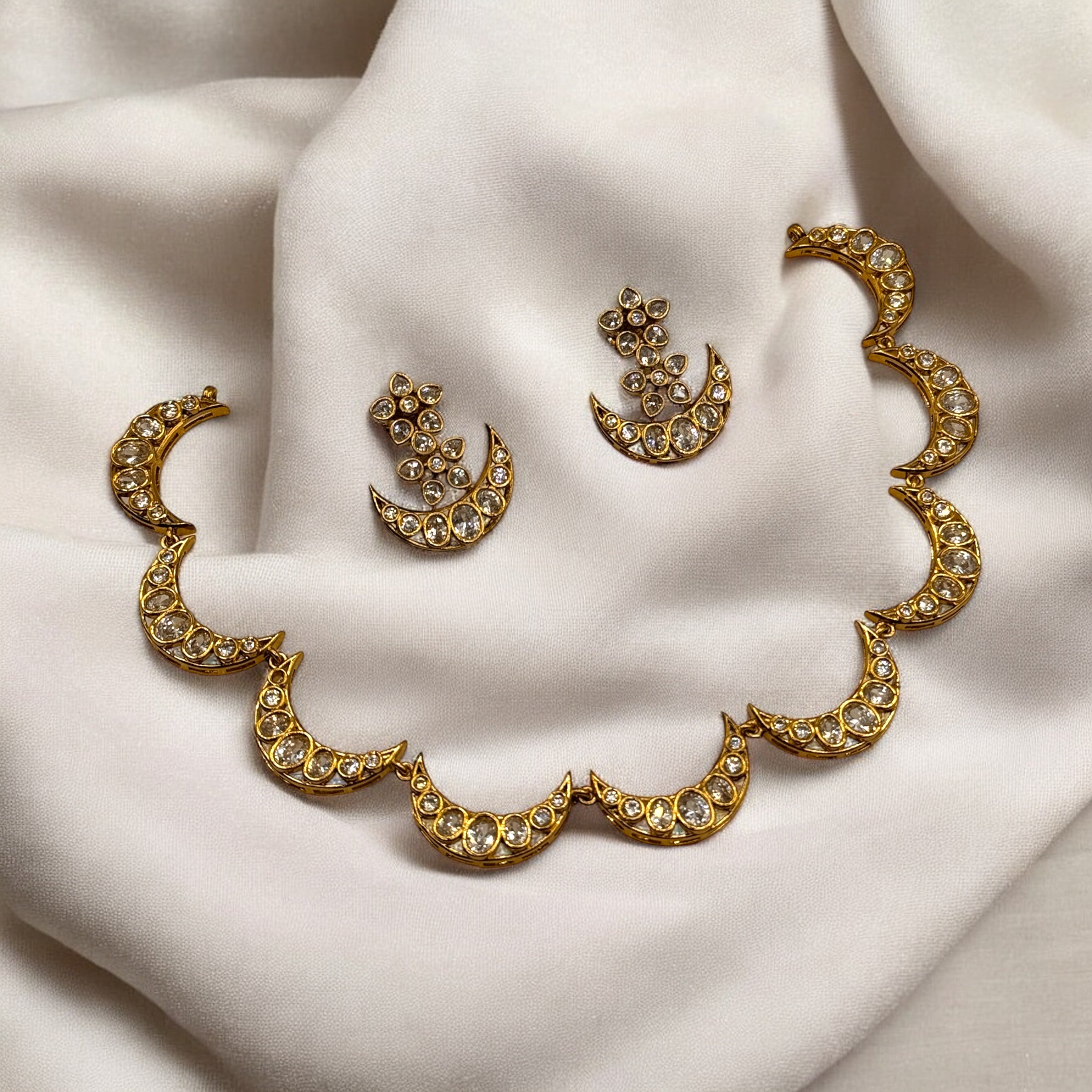 AD Half Moon Necklace