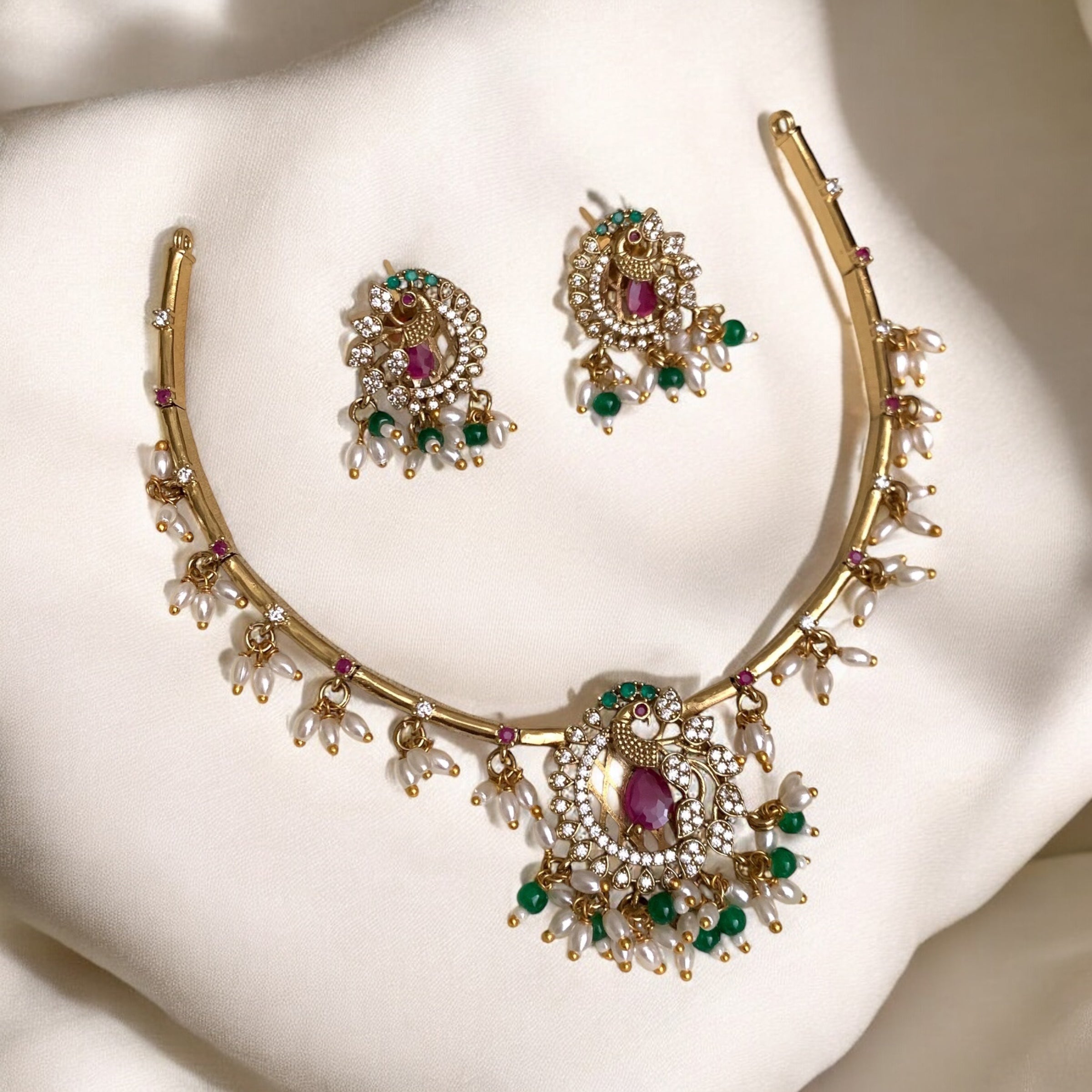Peacock Radiance Necklace