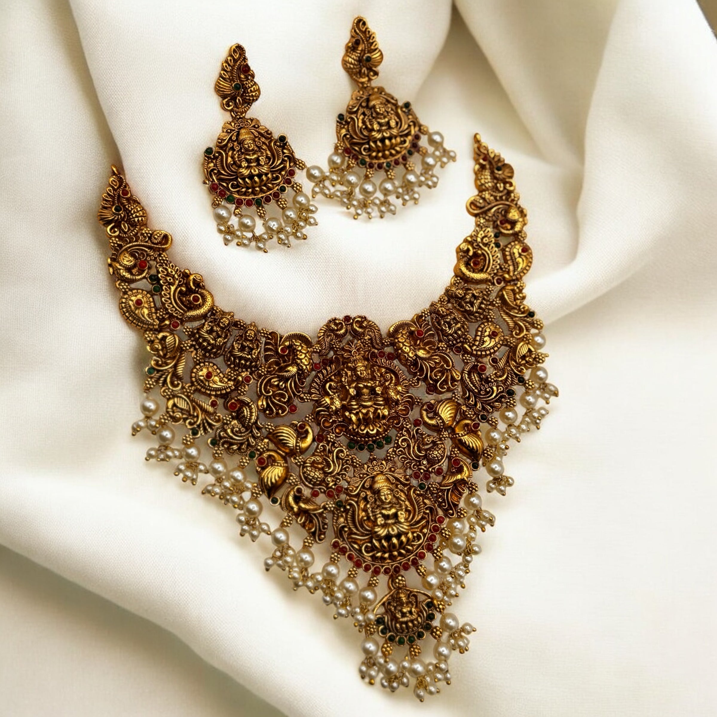 Trikon Lakshmi Necklace