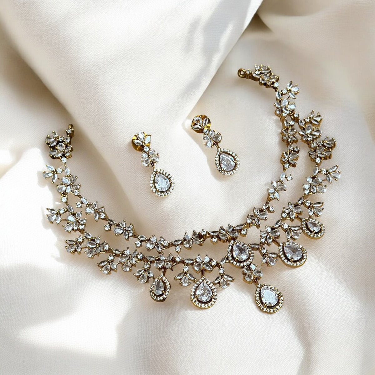 Sparkling Elegance AD Necklace