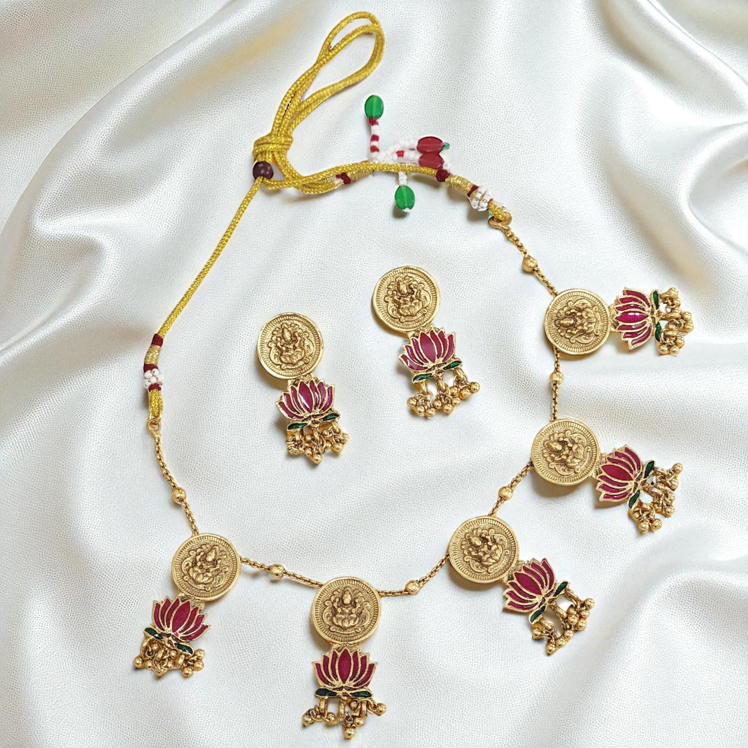 Lotus Coined Necklace