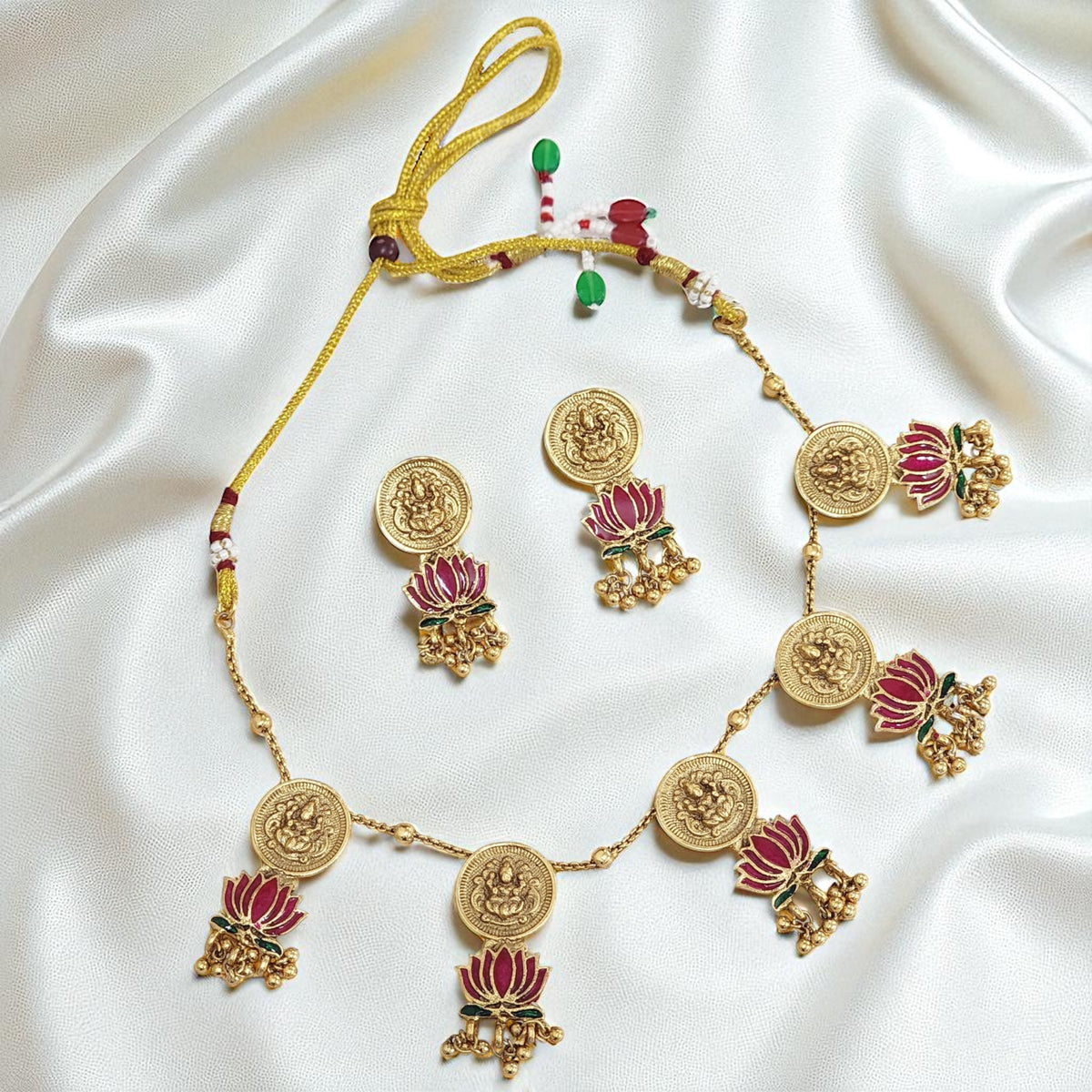 Lotus Coined Necklace