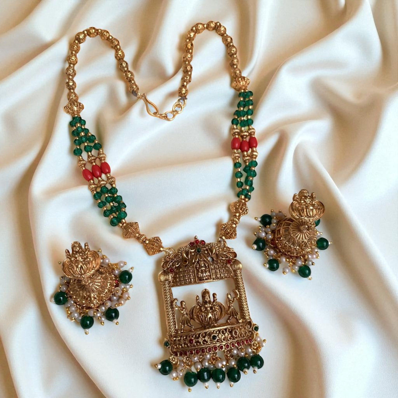 Beaded Temple Necklace