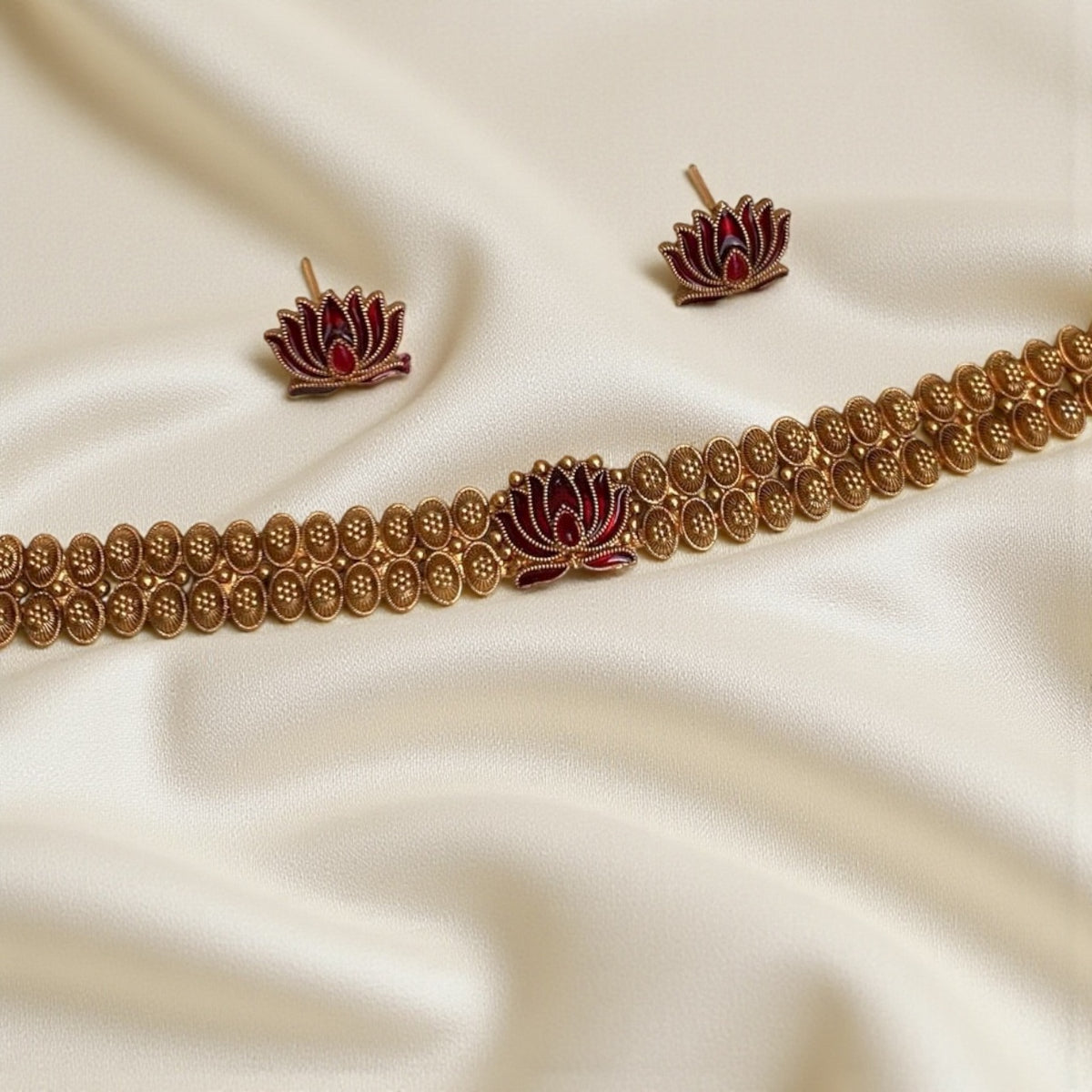 Golden Lotus Choker
