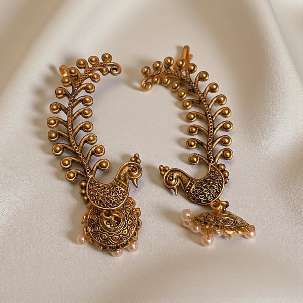 Mor Pankh Cuff Earrings