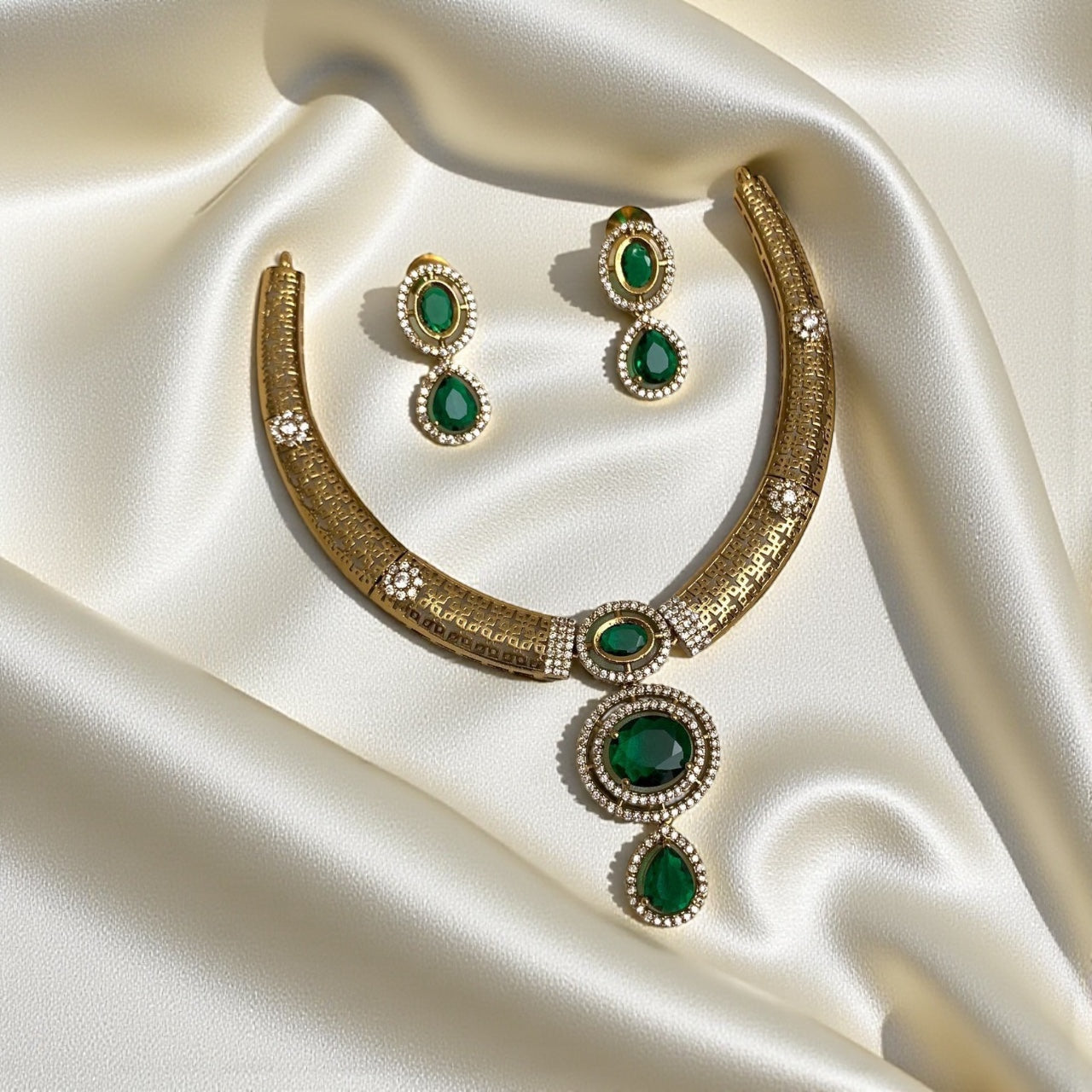 Ruby Emerald Royal Necklace