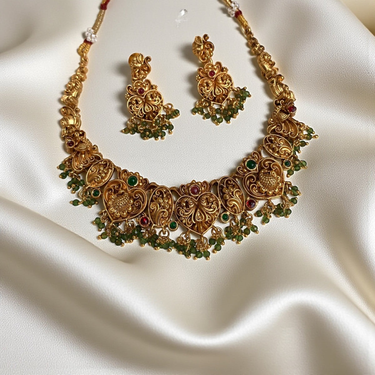 Gaurika Peacock Necklace