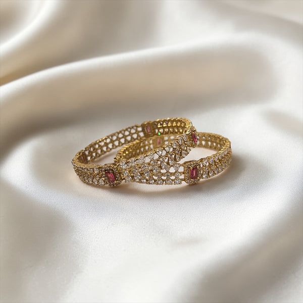 Ruby Glow Bangles