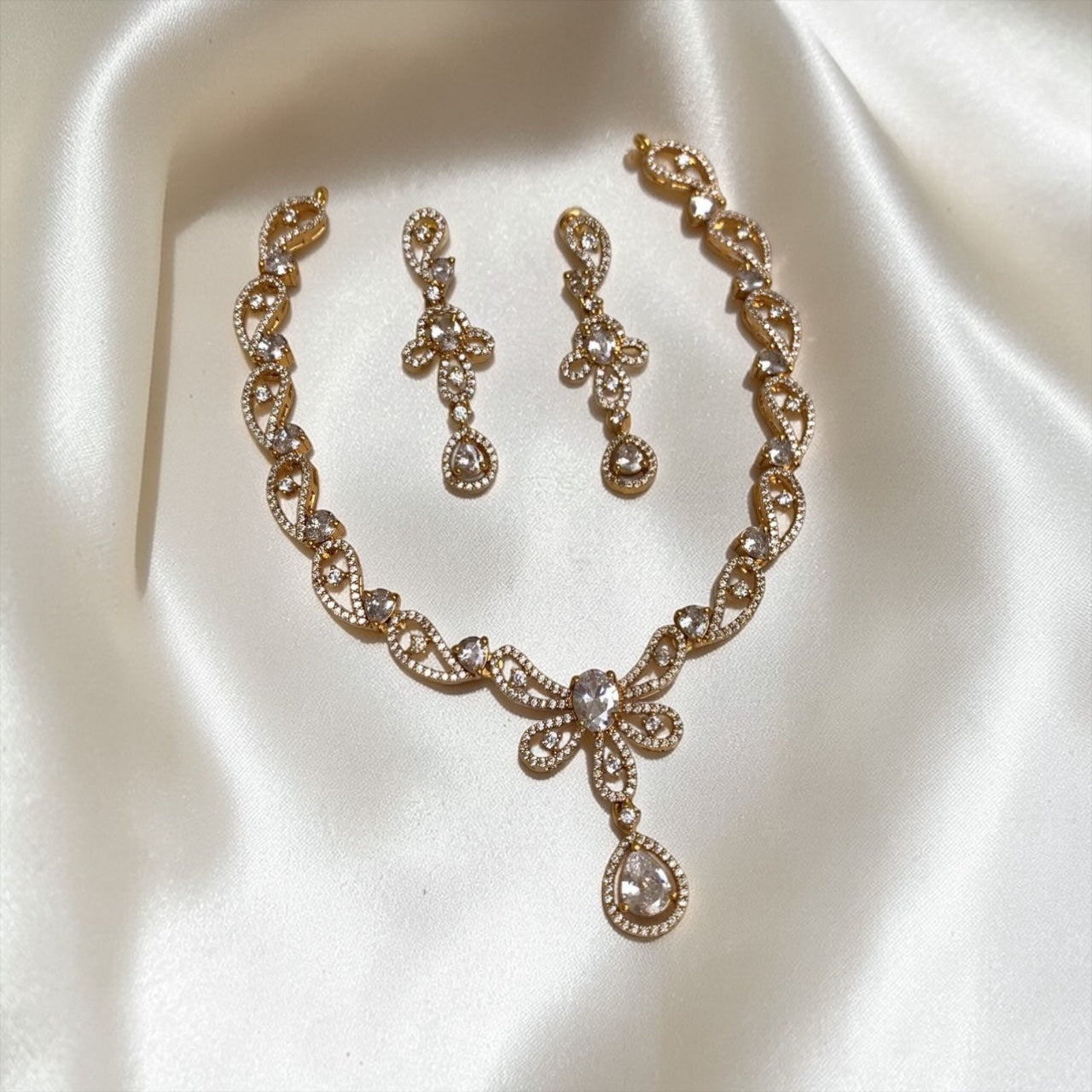 Butterfly Flower Necklace