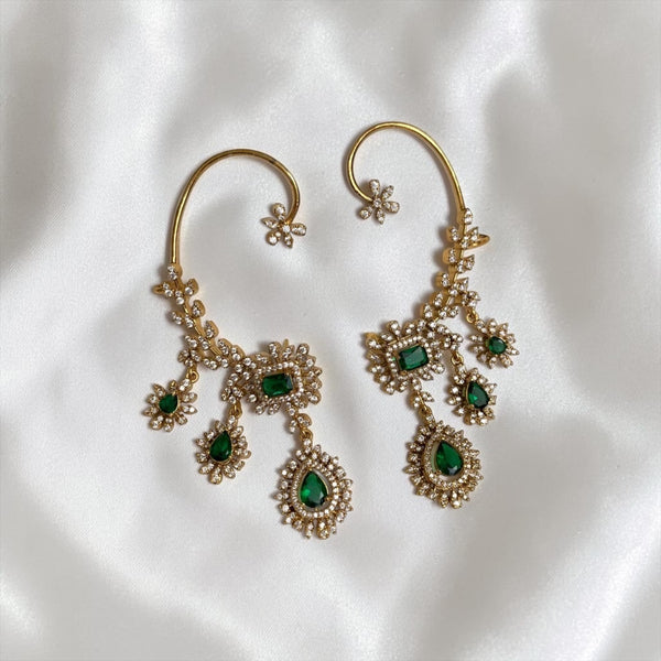 Green Gemstone Earcuff